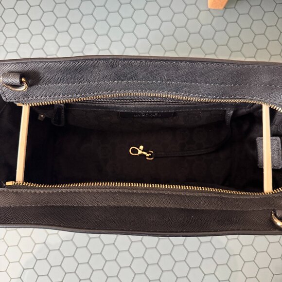 Black Michael Kors Selma Saffiano Leather Medium Satchel - Picture 5 of 14